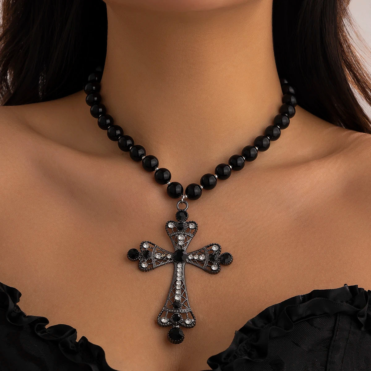 Y2K Gothic Luxe Choker